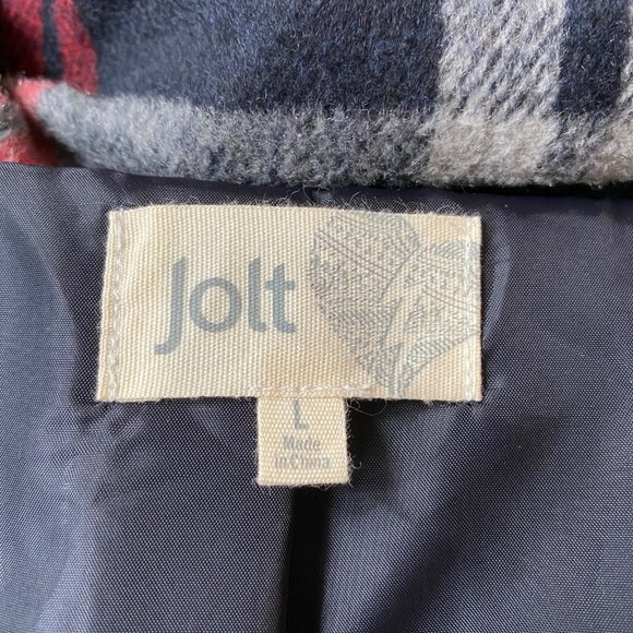 Jolt Zip Up Plaid│Tartan Varsity Jacket - Picture 4 of 5